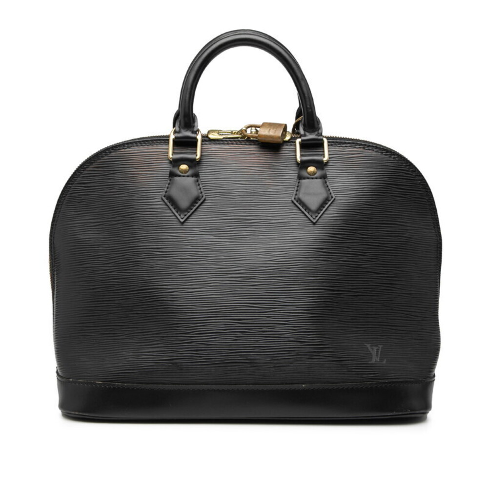 Louis Vuitton Epi Alma Handbag Noir Black Leather